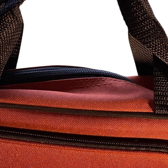 Protocol Carry-On Duffel Bag With Shoulder Strap & Dual Handles In Rust Orange - Picture 6 of 7